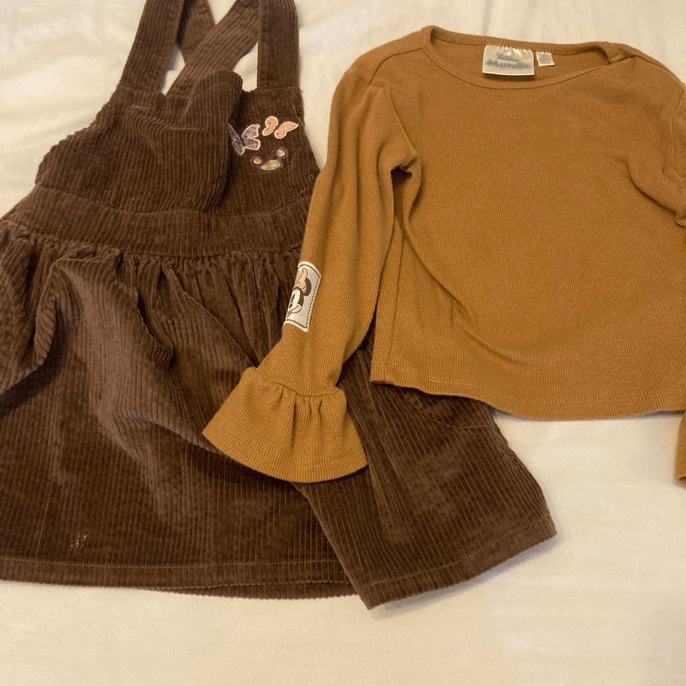 Minnie Mouse corduroy toddler set